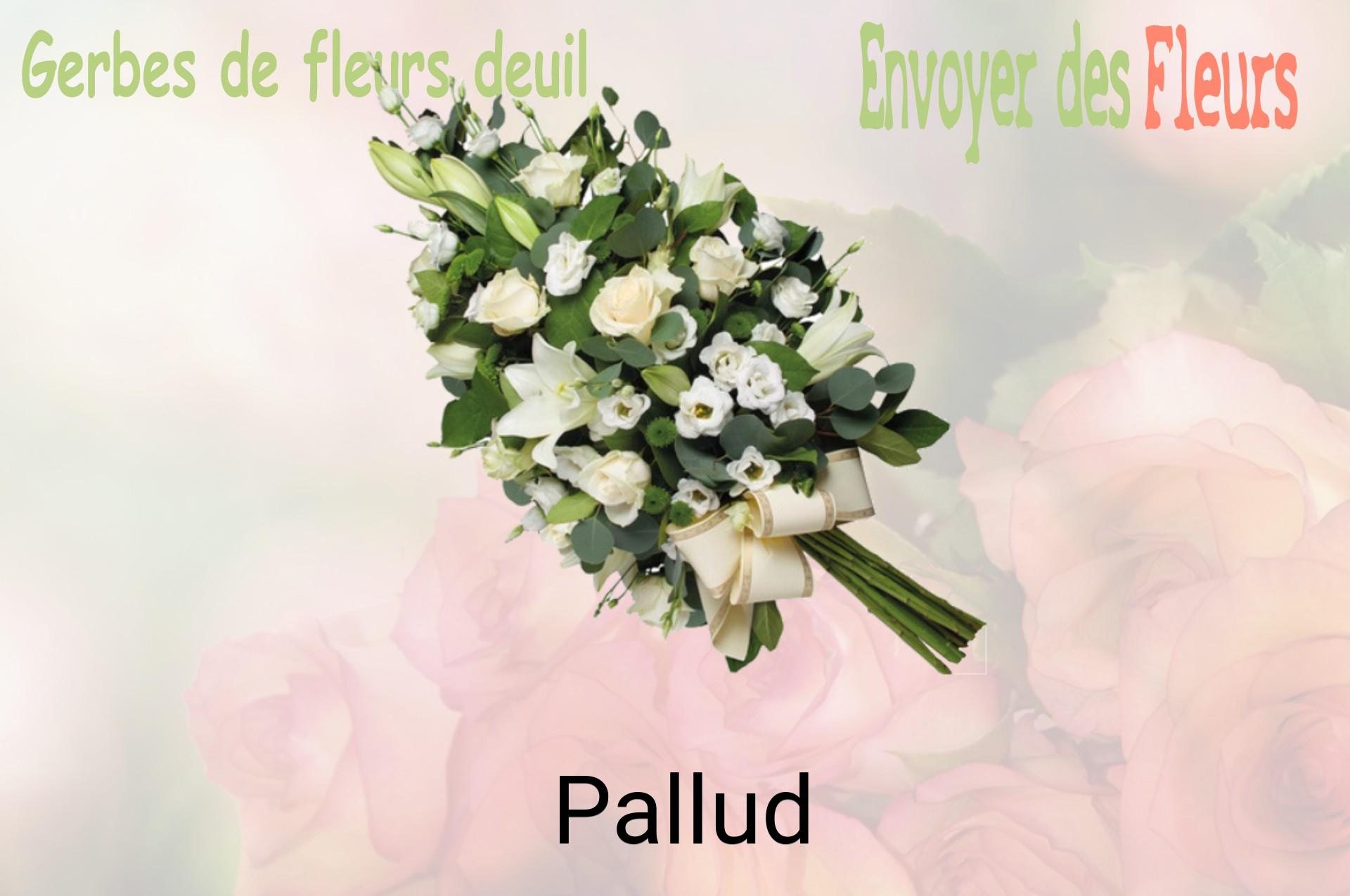 Gerbe de fleurs de deuil livrée à Pallud